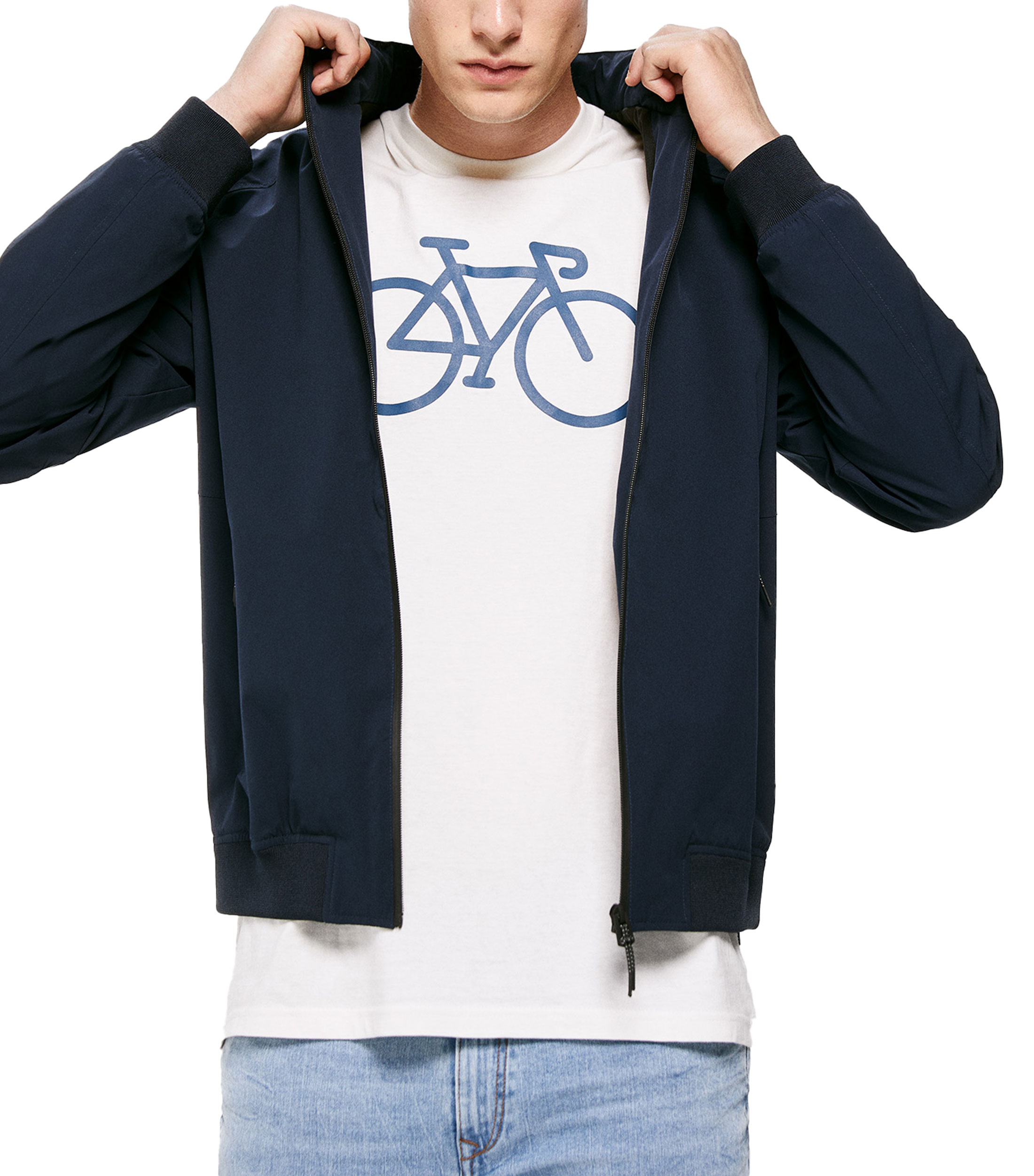 chamarra brillante hombre